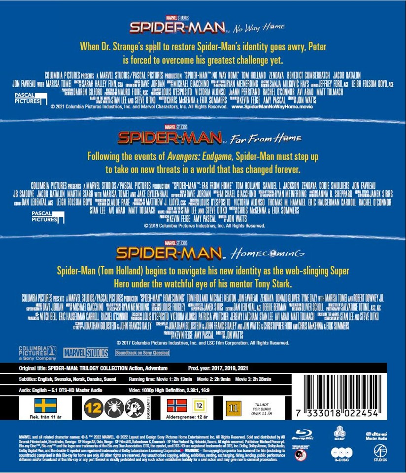 Spider-man: 3-Movie Collection