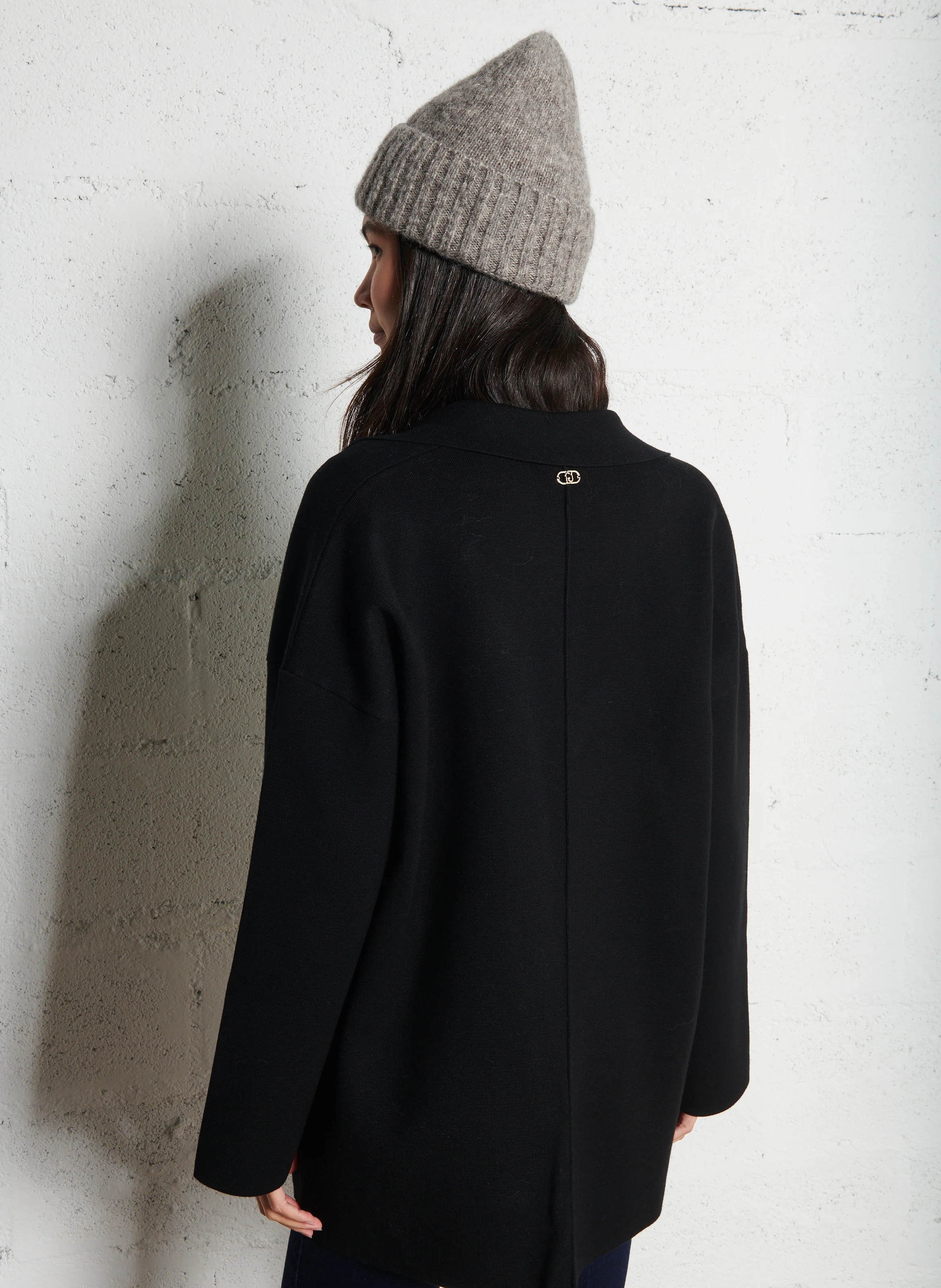 Veste de blazer droite | Noir