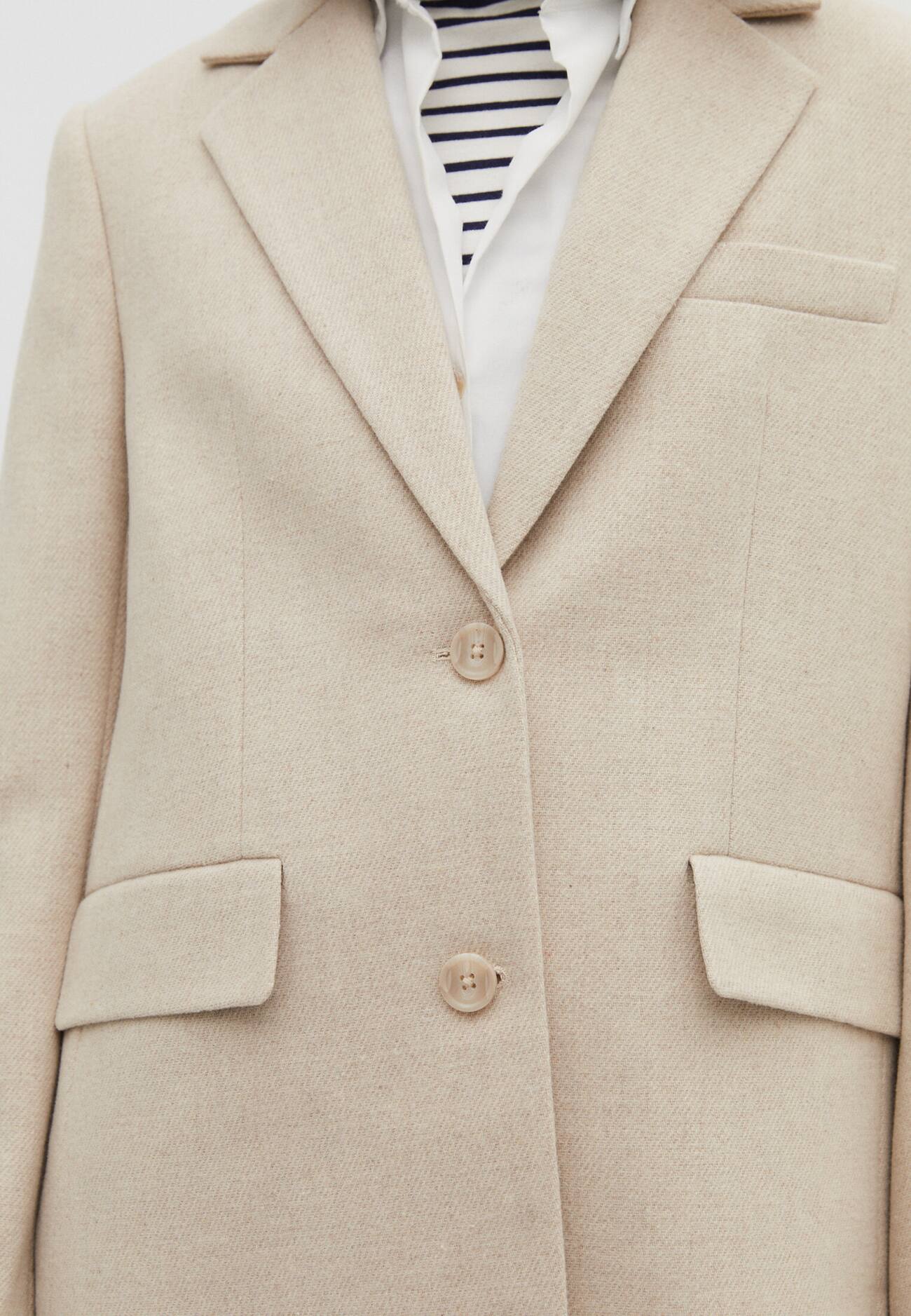 Blazer de tecido pesado