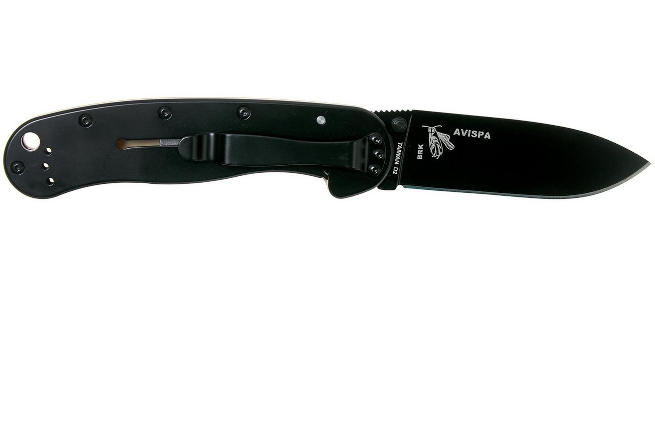 ESEE Avispa zakmes, black D2 blade, Desert Tan handle BRK1302DTB