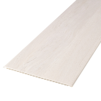 Dumaclip wand- en plafondpaneel PVC haagbeuk beige 2.4m2, afm. 120 x 25 cm