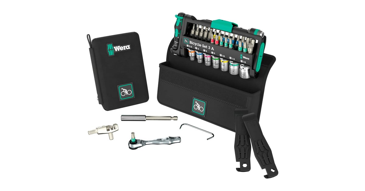 WeraBicycle Set 3 A, 40‑delig gereedschapsset  (Zwart/groen)