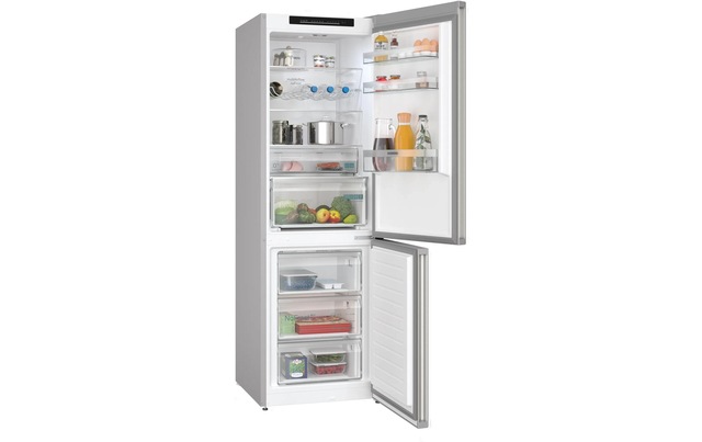 SIEMENS Kühl-/Gefrierkombination »KG36N2ICF Silber, Rechts, Wechselbar« 186 cm hoch 60 cm breit