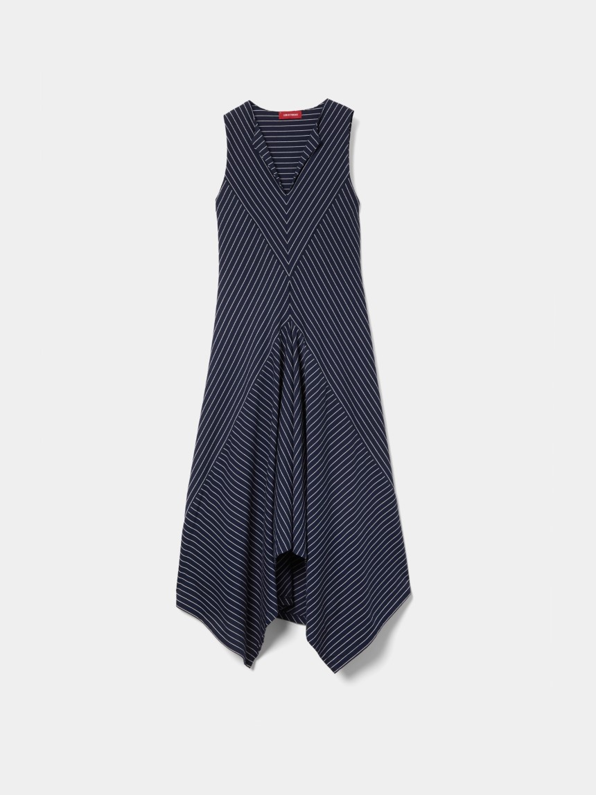 Vestido midi em algodão