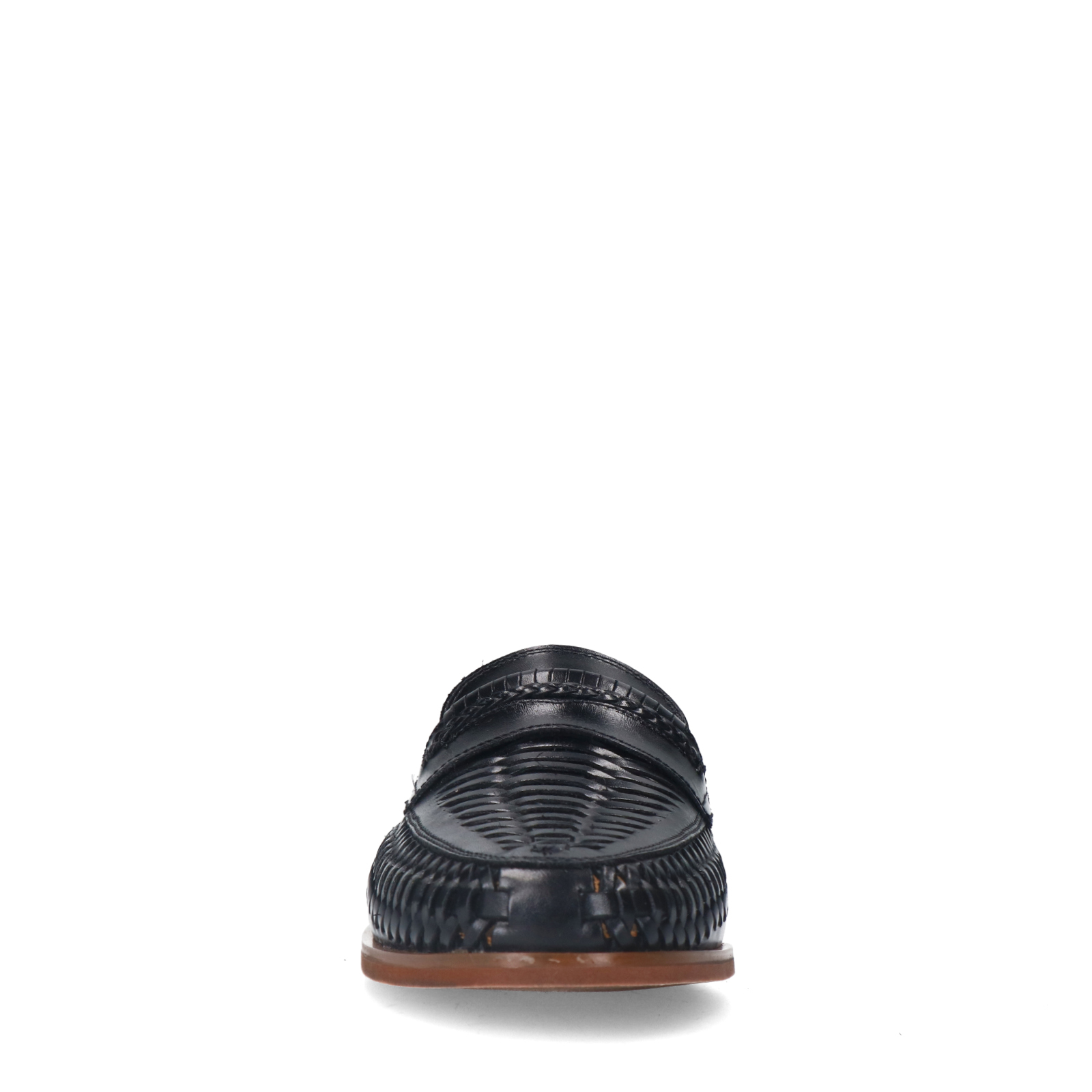 Zwarte leren loafers