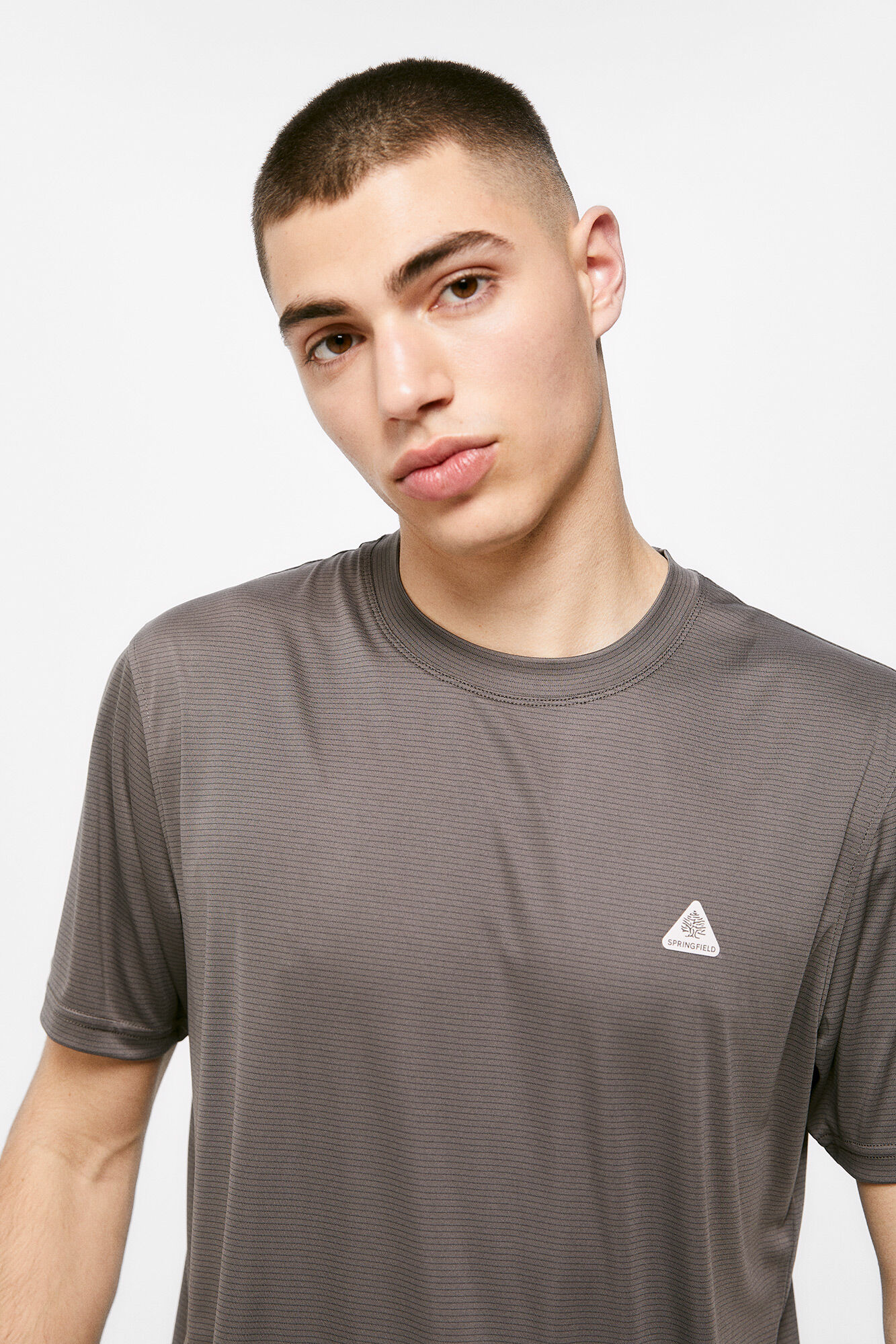 Camiseta para atividades ao ar livre - cinza escuro