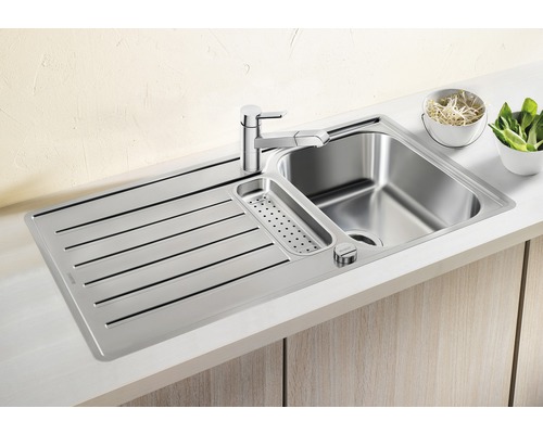 Blanco LANTOS 5 S-IF spoelbak, 940 x 490 mm, roestvrij staal, geborstelde afwerking, 517281