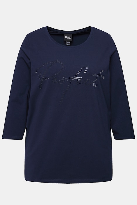 Shirt, Schriftmotiv, Rundhals, 3/4-Arm