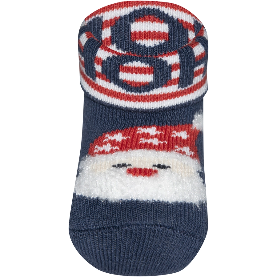 Ewers Babysocken 2er-Pack RentierWeihnachtsmann tinte