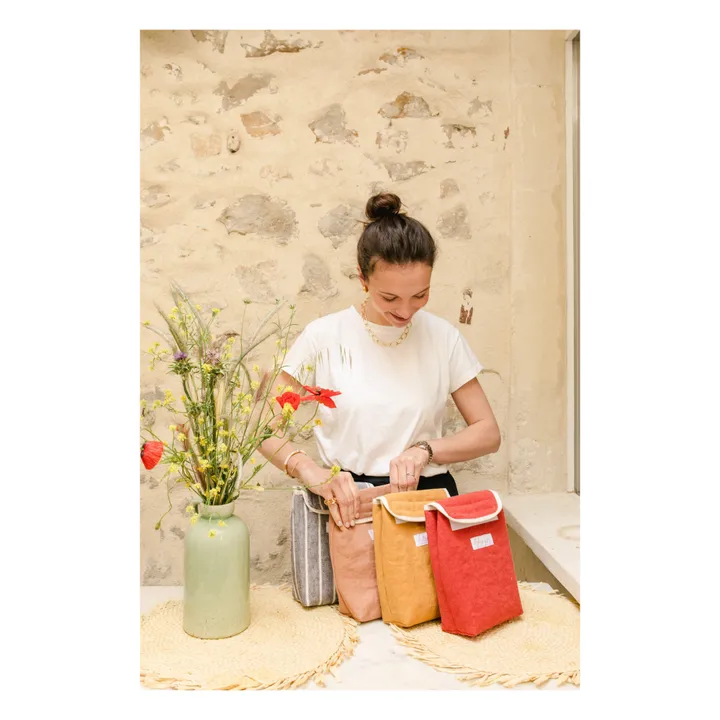Adorna Lunch bag isotherme en lin | Terracotta