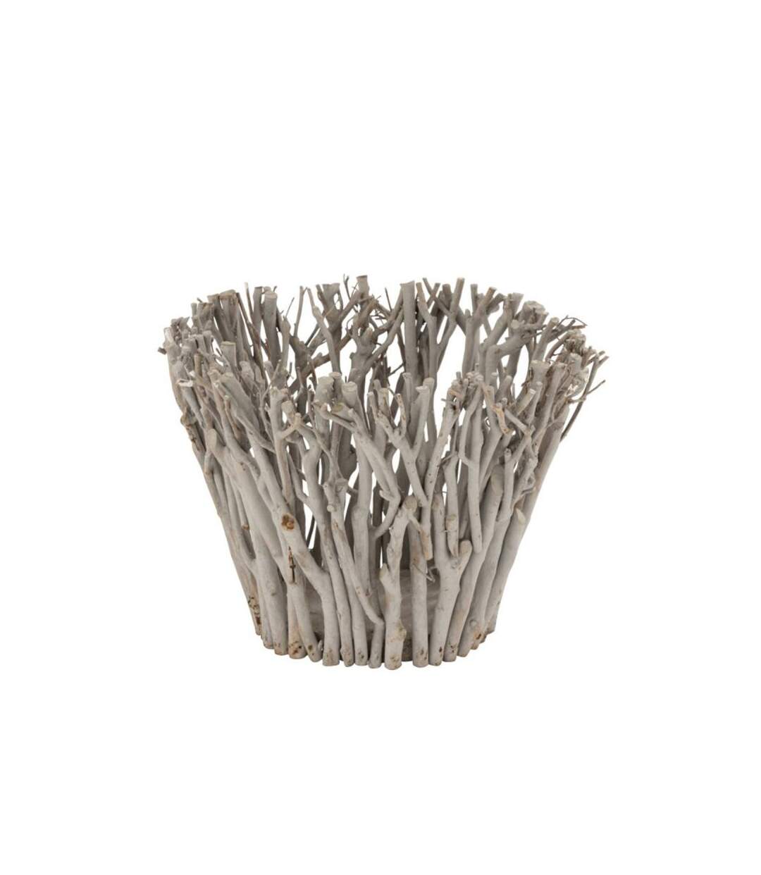 Paris Prix - Bougeoir Design En Bois branches 38cm Gris