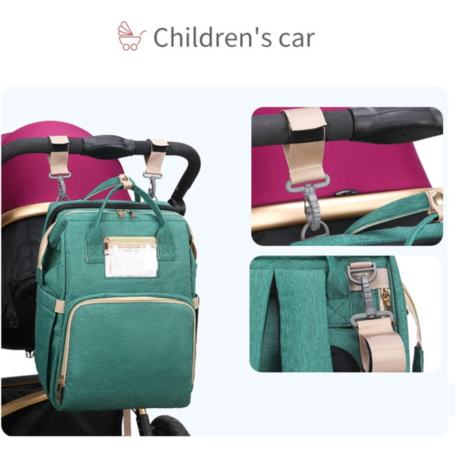 Stella Bag Wickelrucksack Premium mit USB Schwarz