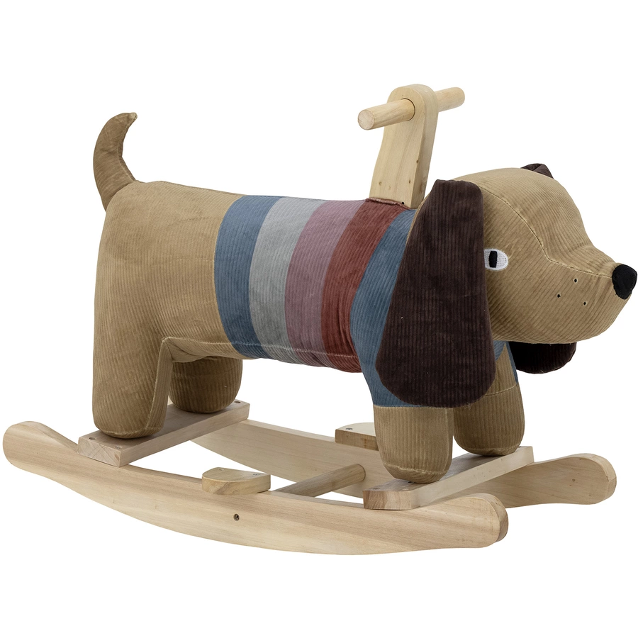bloomingville Schaukeltier Hund Charlie braun