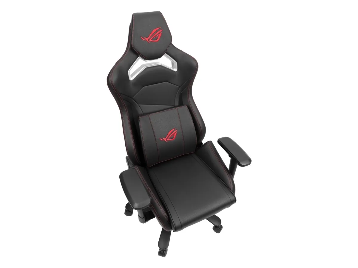 ASUS ROG Chariot Core - Stol - ergonomisk - armstøtter - T-formet - vippe - drejeled - kunstig læder