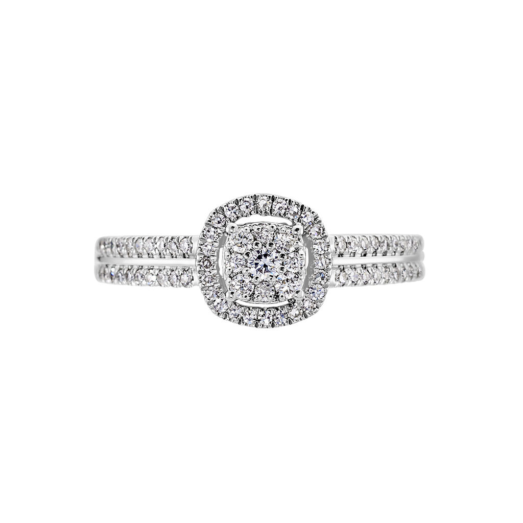 Bague Eleonoora Platine Blanc Diamant
