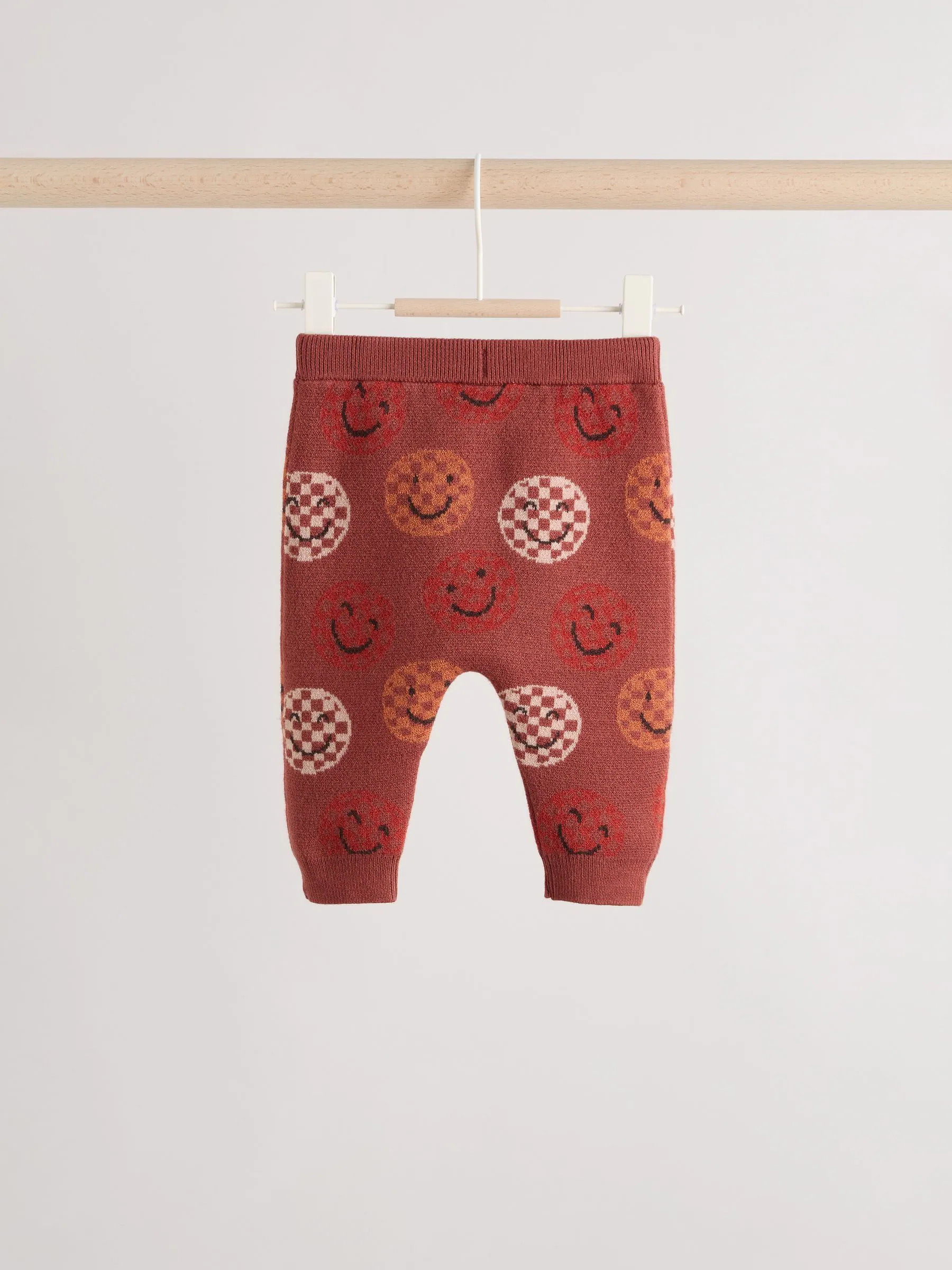 Roestbruin - Babyset van gebreide top en legging (0mnd-2jr)