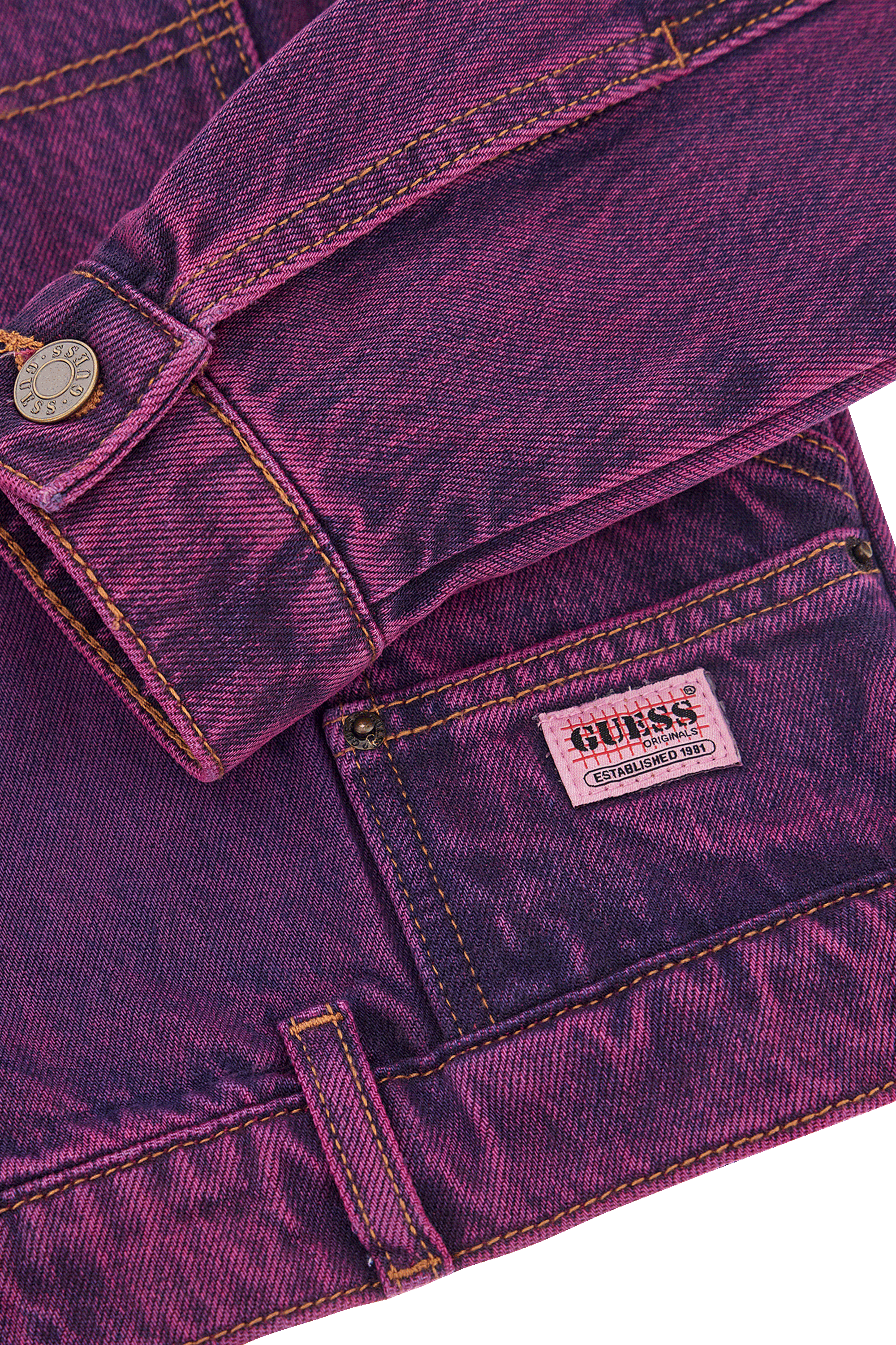 GUESS ORIGINALS Veste GO CROPPED CARP F68R GO Violet