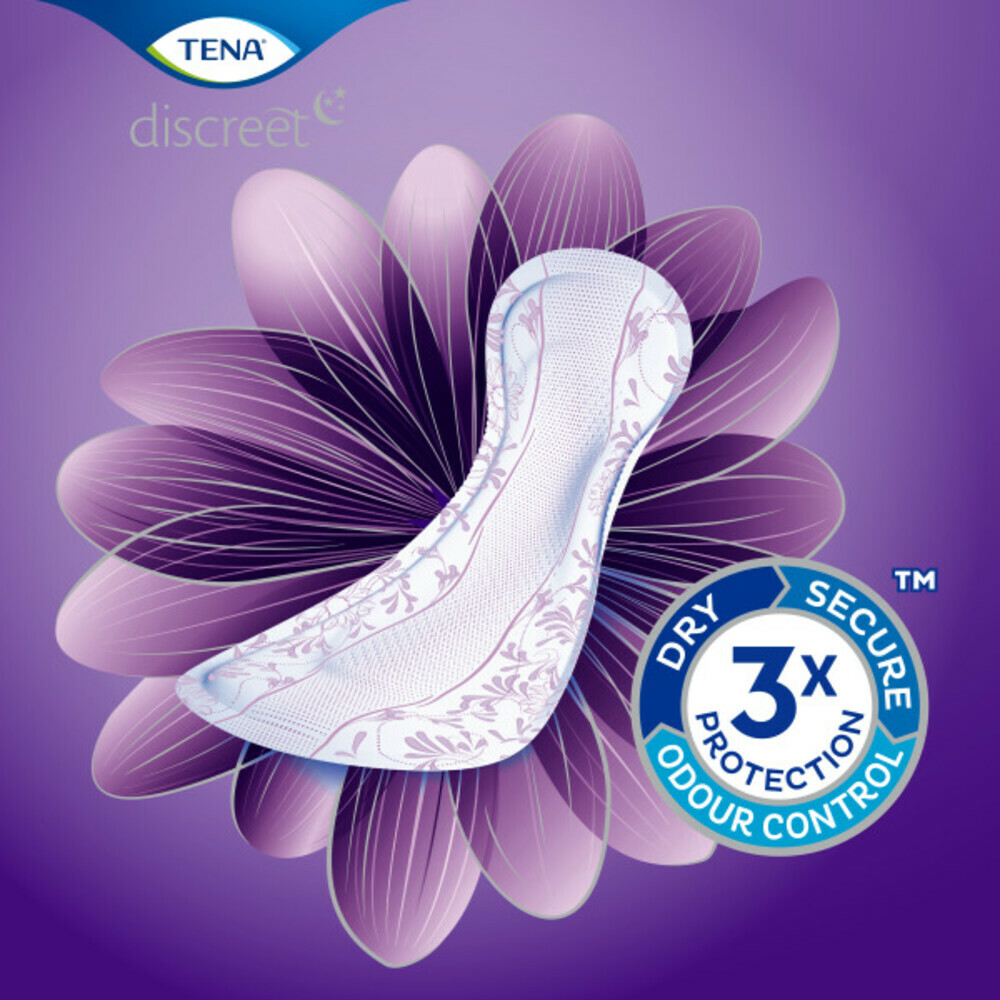 3x TENA Discreet Maxi Night12 stuks