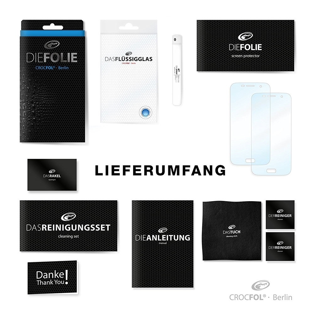 (2er Set) iPhone 12 / iPhone 12 Pro Case Friendly Flüssig Display Schutzfolie (DF5228-CF) - Transparent