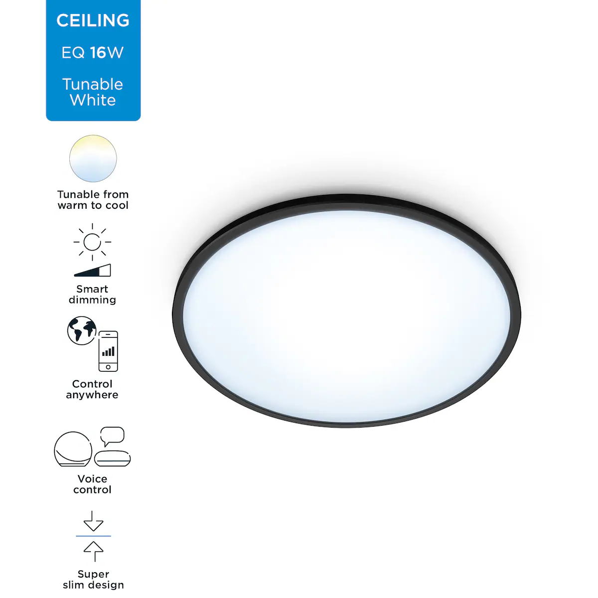 Wiz SuperSlim taklampe 871951433803600
