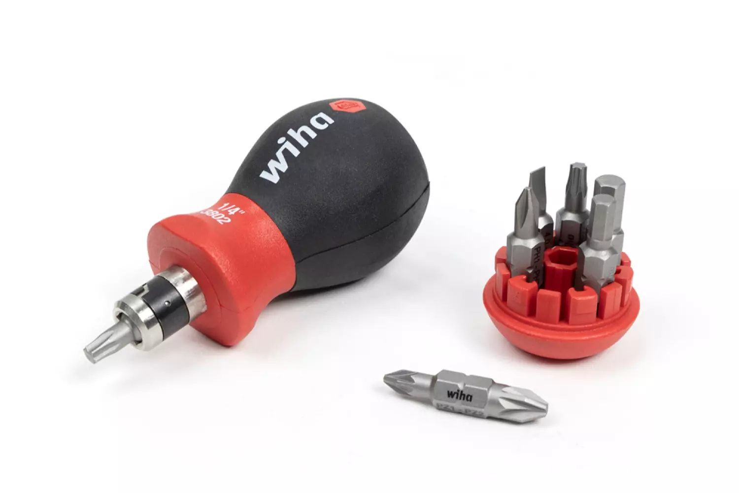 Wiha 3801-01 Magazijnbithouder Stubby - met 6 Sleuf/PH bits