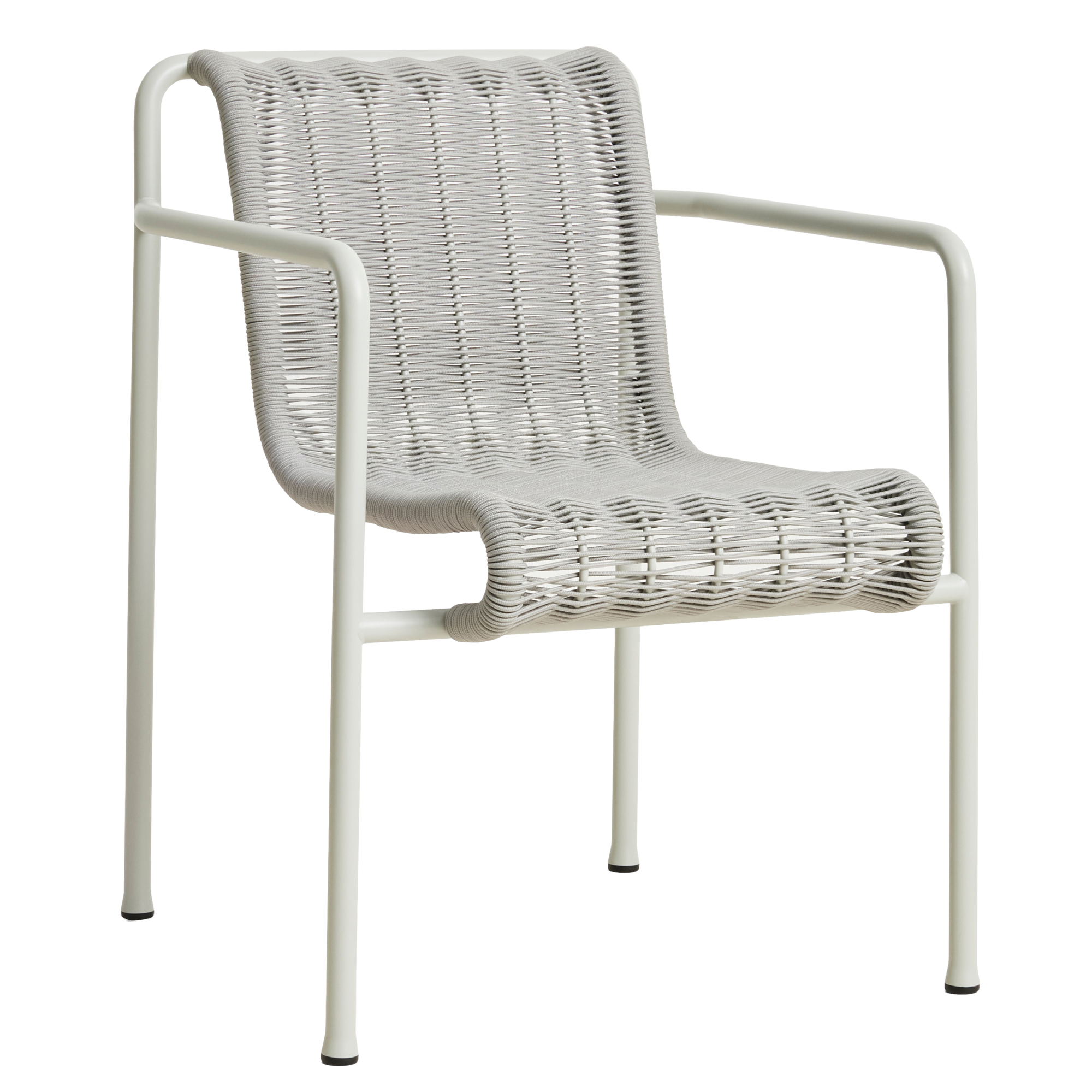 Tuinstoel Palissade Cord Dining met armleuning grijs