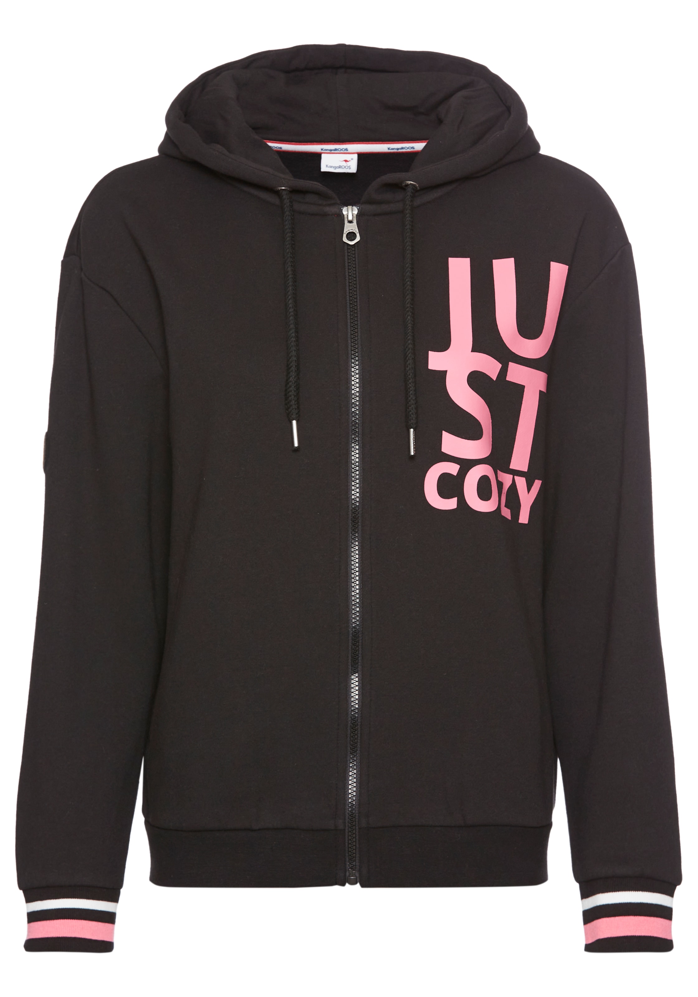 KangaROOS Kapuzensweatjacke , mit Neon-Details