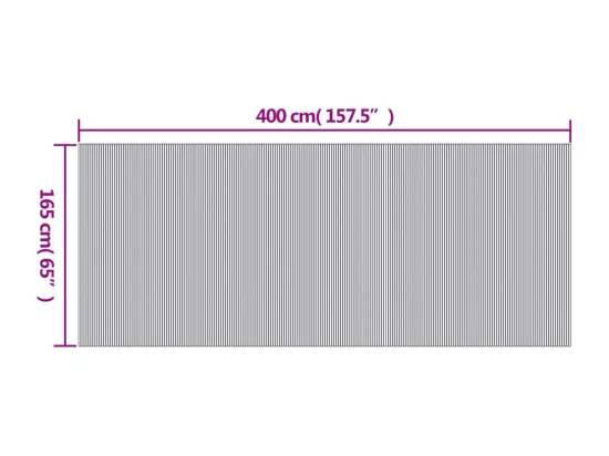 Cloison de séparation noir 165x400 cm bambou