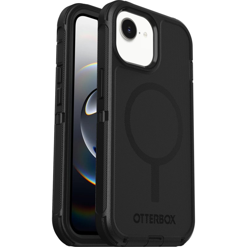 OtterBox Defender Series pour MagSafe pour Apple iPhone 17e/16e/15/14/13, noir