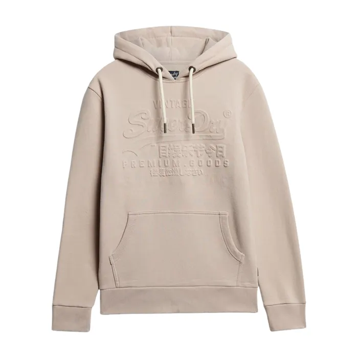 Superdry Embossed Vintage Logo Graphic Hoodie Heren