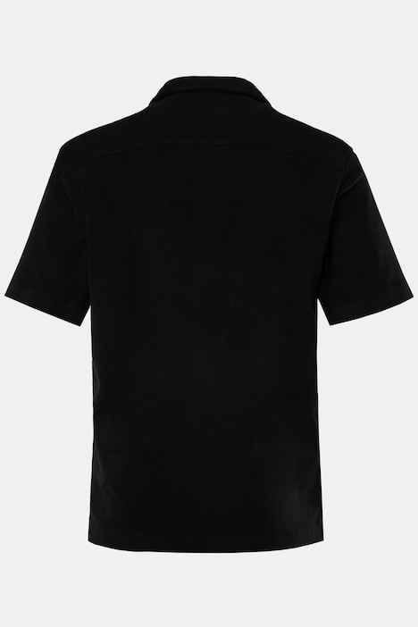 Hemd, Halbarm, Frottee, Cuba-Kragen, Cuba-Fit, bis 8 XL