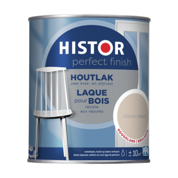 Histor Perfect Finish houtlak hoogglans cocoa cream 750 ml