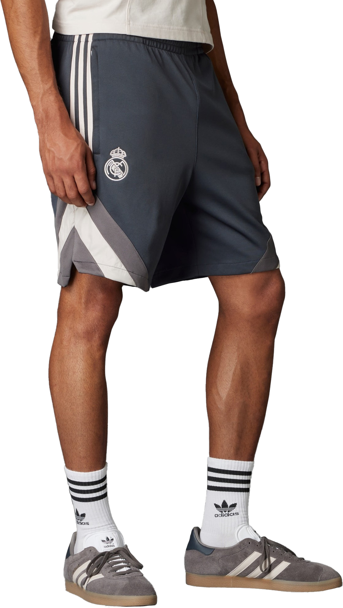 Real Madrid Originals Shorts Herre Grey/Putty Mauve