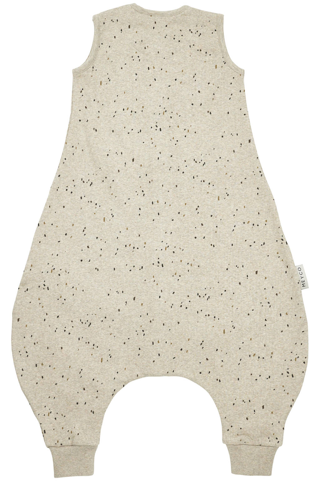 baby zomer slaapoverall jumper Rib Mini Spot sand melange