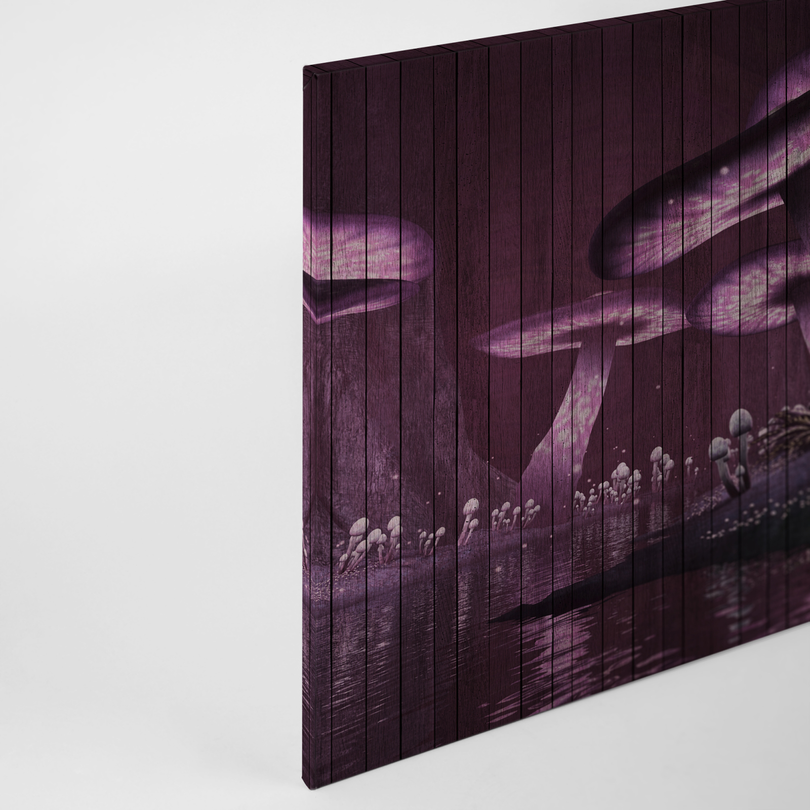 Leinwandbild FANTASIEWELT - violett - 90x60 cm