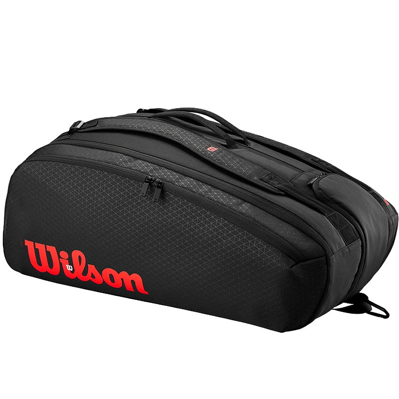 Sac de tennis Wilson 15 pack Thermobag Clash V3 noir et rouge