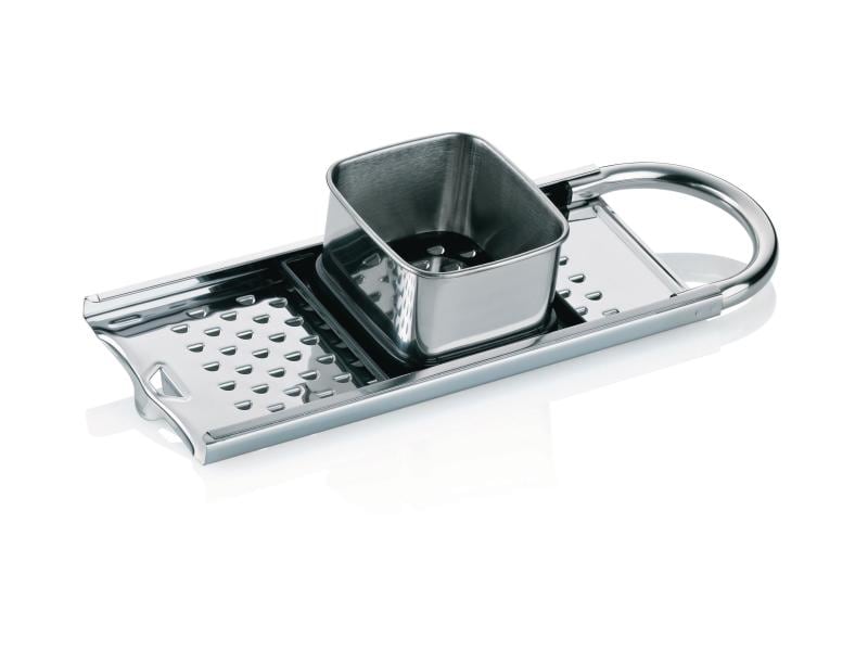 Kela Spätzle Topfaufsatz Emma Lange Spätzle, Silber Spätzlehobel aus Edelstahl
