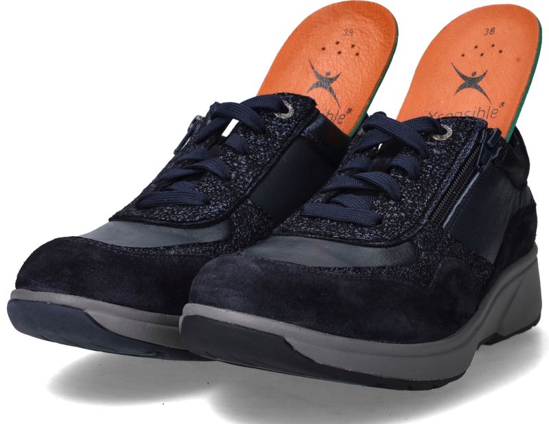 Xsensible Lima Stretchwalker Sneakers Blauw Dames