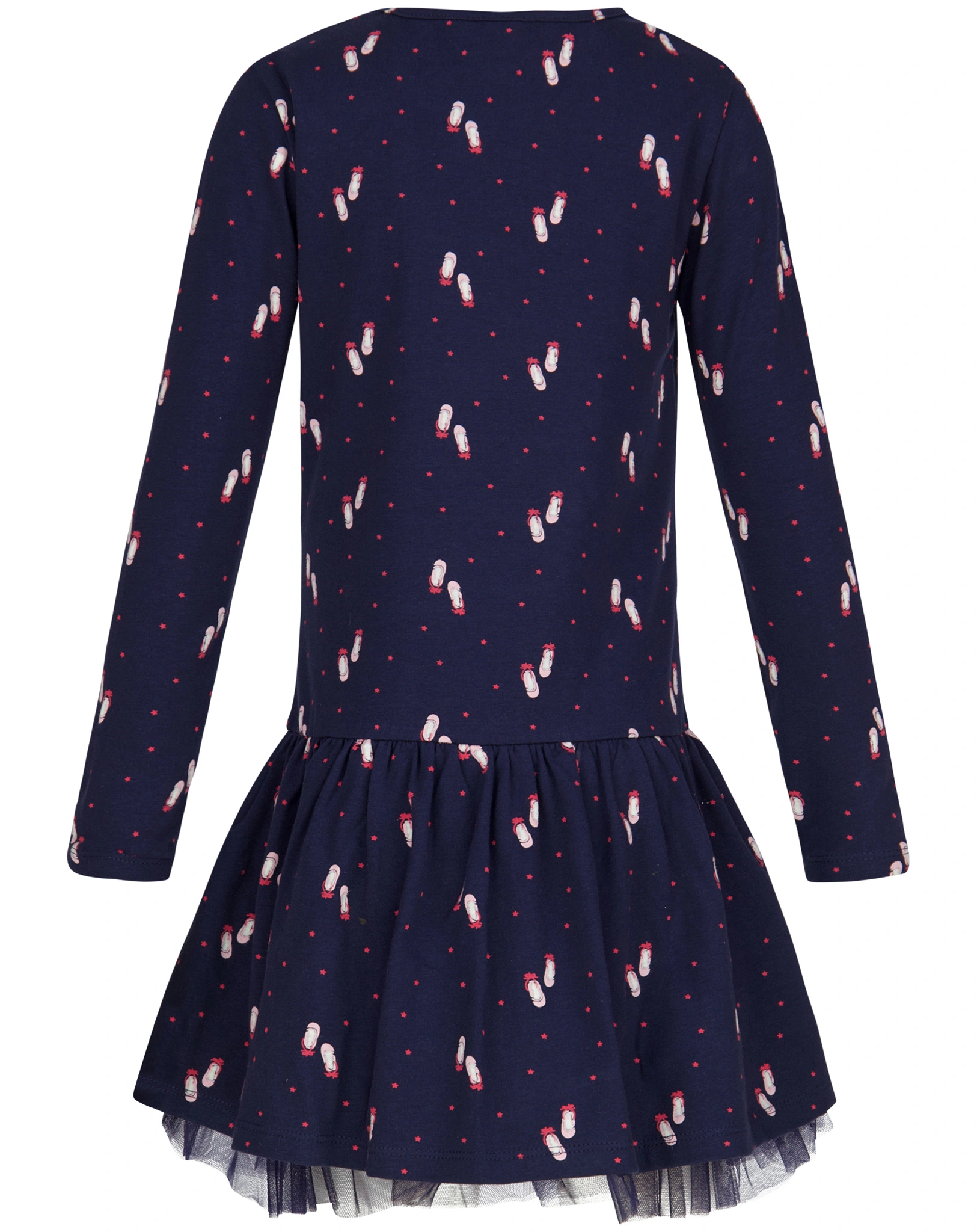 Langarmkleid DANCER mit Tüll in navy