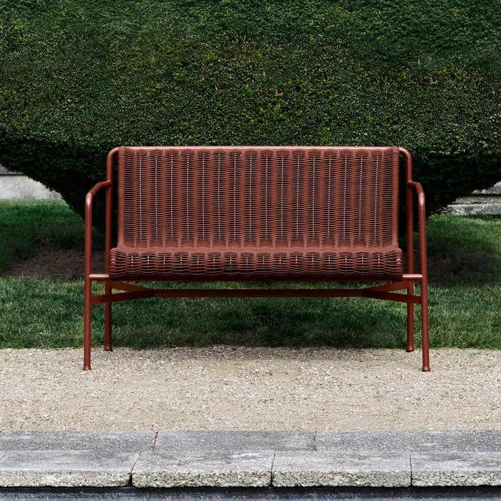 HAY - Palissade Cord Dining Bench, cremeweiss