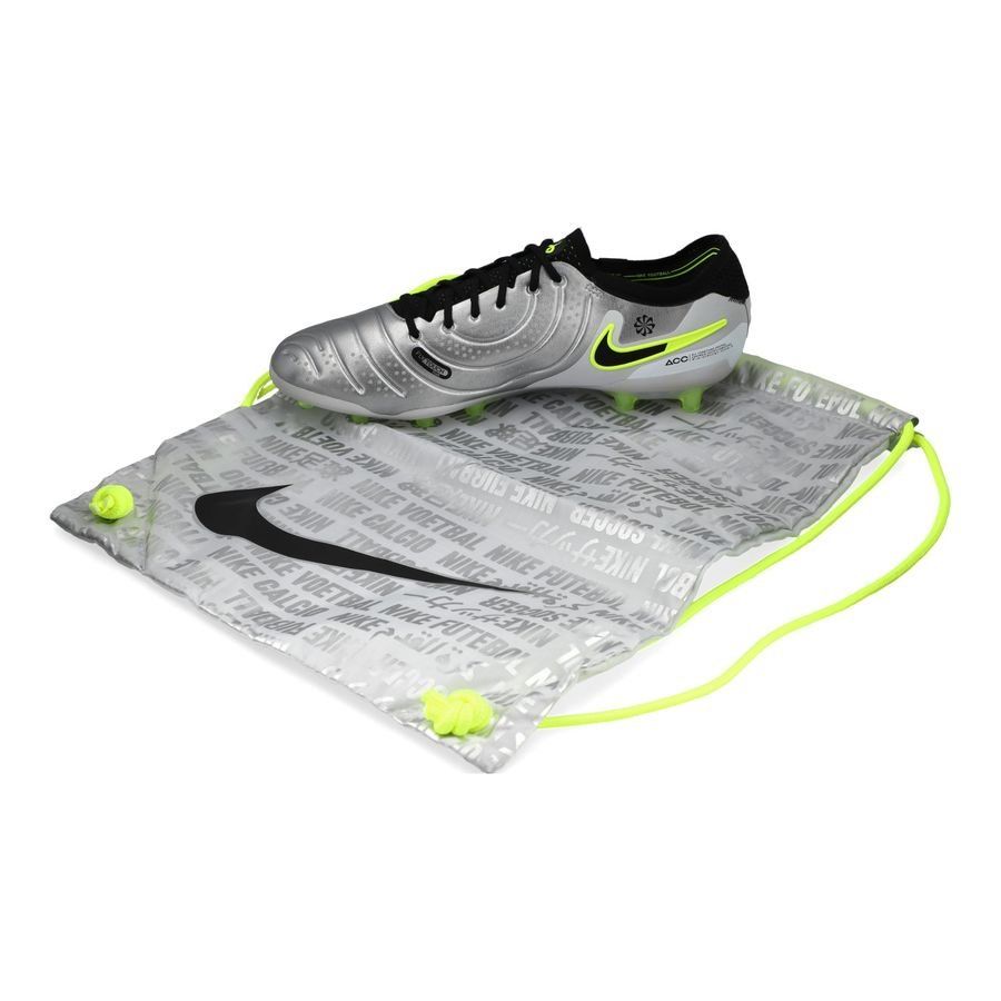 Nike Tiempo Legend 10 Elite AG-PRO Mad Voltage - Argenté/Noir/Jaune Fluo