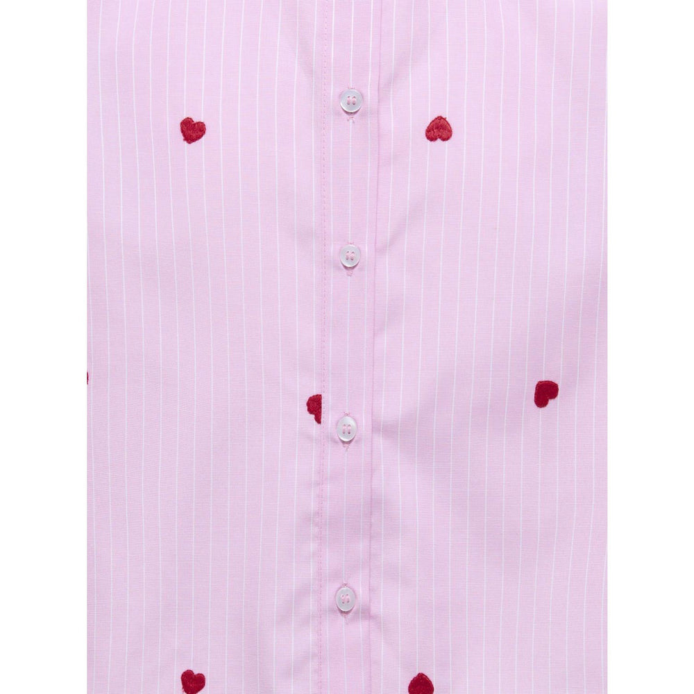 Køb kids ONLY Begonia Pink Cloud Dancer/Emb Red Hearts Kognew Lina Ss Stripe Emb Skjorte Wvn
