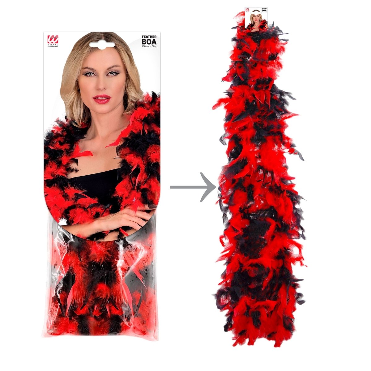 Rood Zwarte Boa 1,8m
