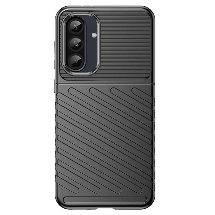 Samsung Galaxy A56 / A36 Gummi Case Schutzhülle Grip Design - Schwarz