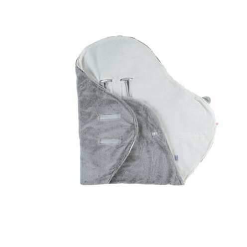 Couverture de promenade gris clair fausse fourrure Mix & Match - NOUKIE 'S
