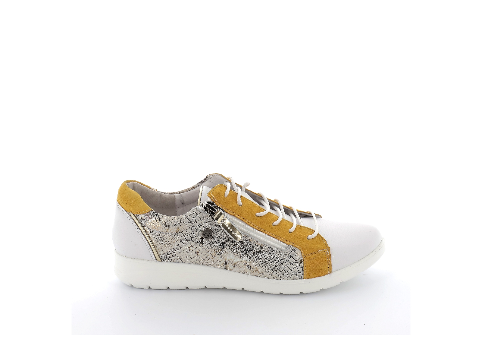 Inea-FARFADET Matières combinées Blanc-Jaune