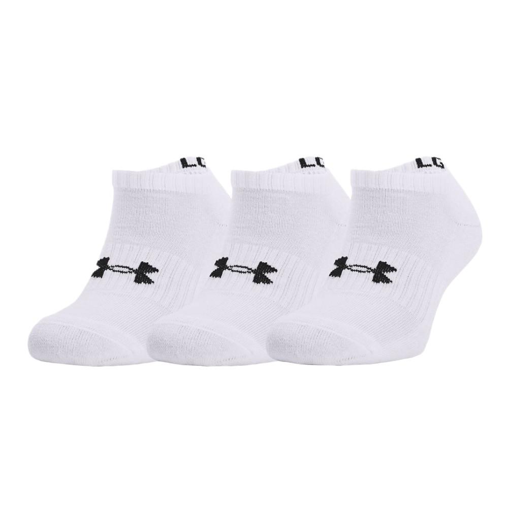 Under Armour X3 Paires de Chaussettes Blanches Homme Under Armour Core No Show