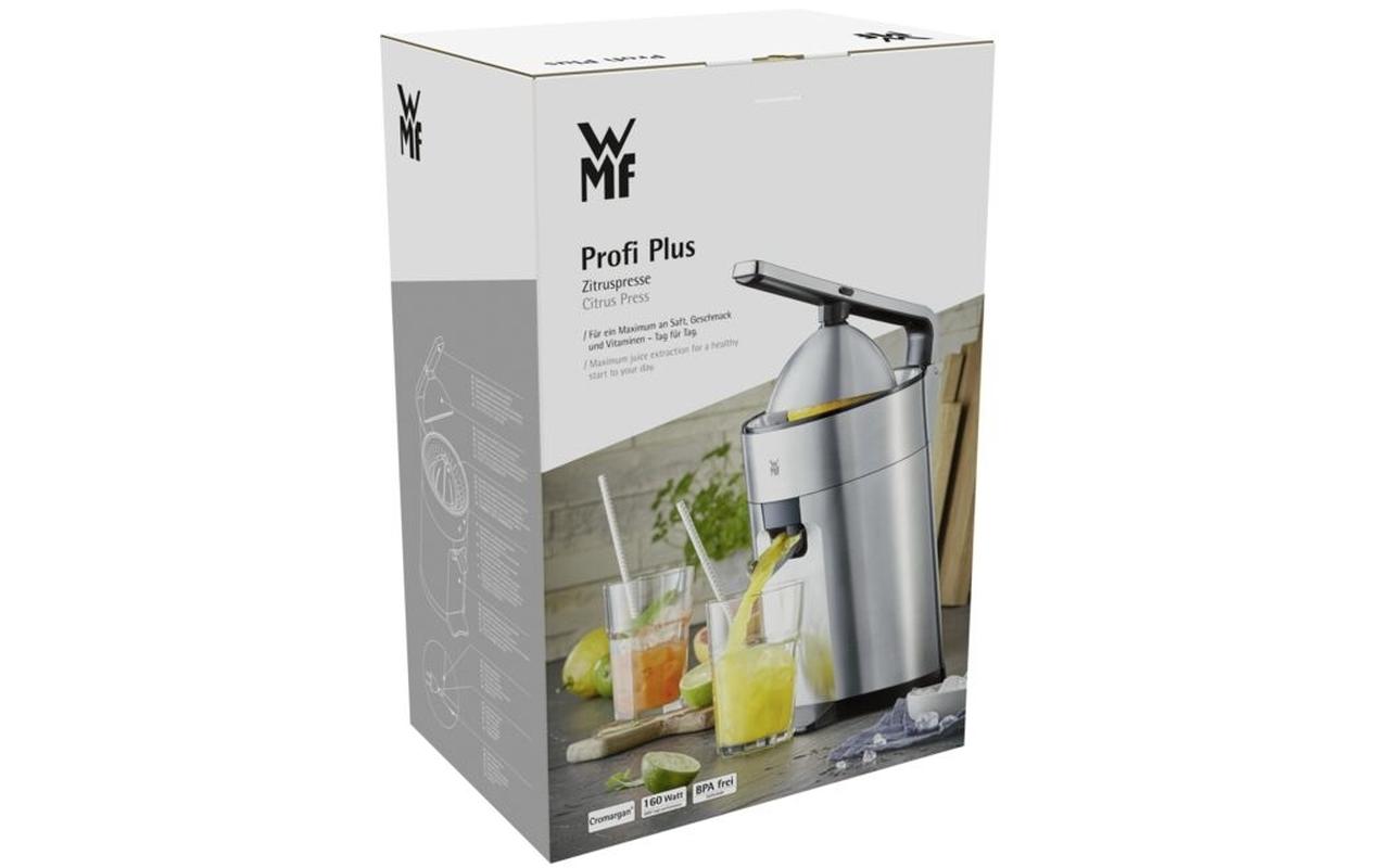 Zitruspresse Profi Plus Silber matt<br>Saftpresse mit universellen Entsafter-Presskegel