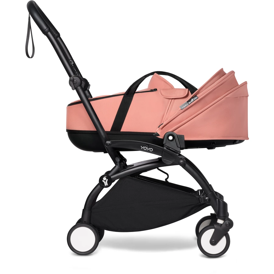 BABYZEN Kinderwagen YOYO2 0+ Black mit Liegewanne Ginger