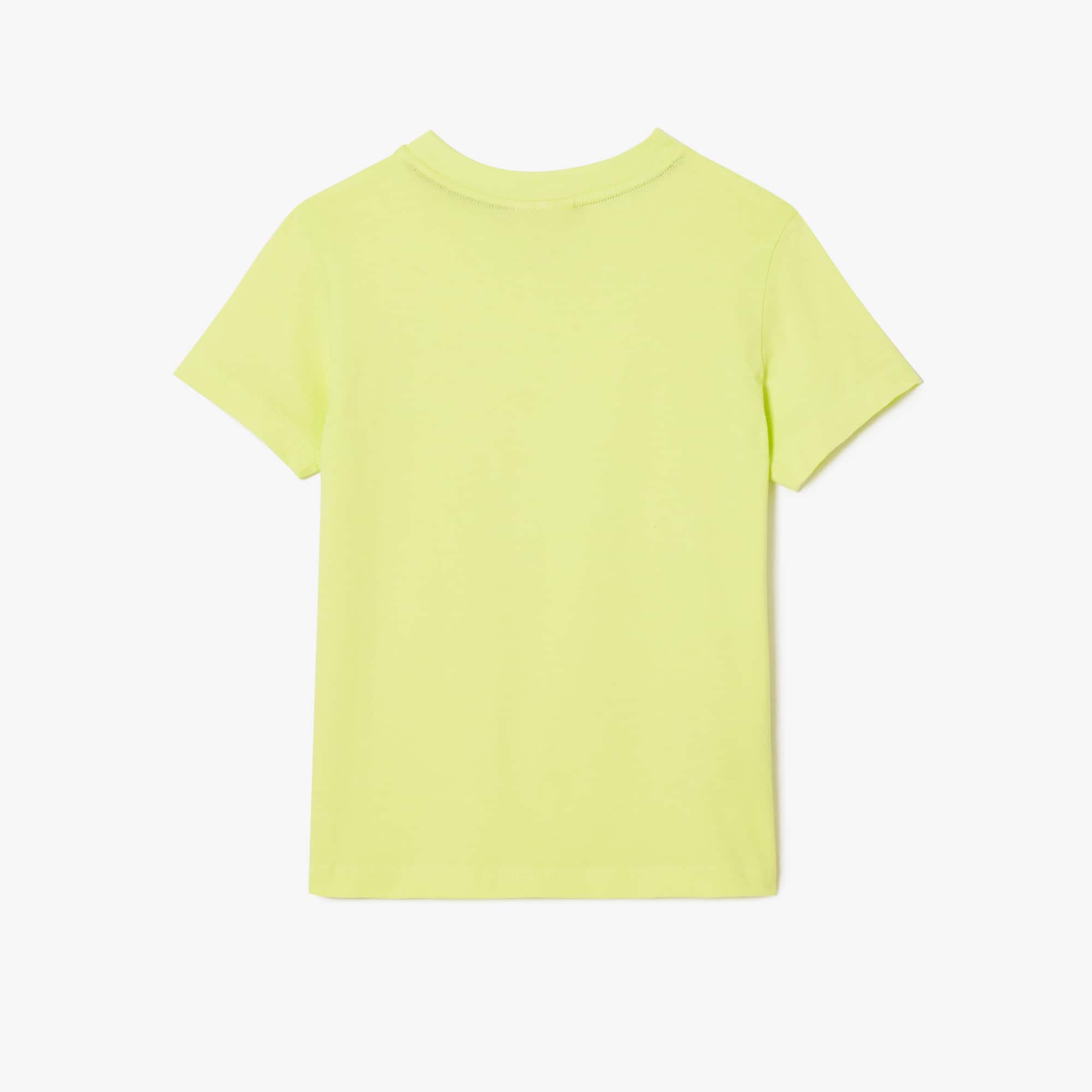 T-shirt uni en jersey de coton T-Shirts & Chemises - Jaune - Lacoste - Enfant